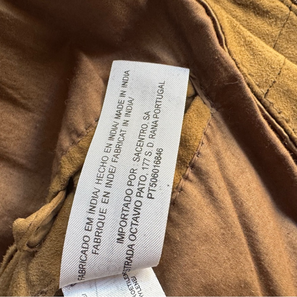 Sacoor Brothers 100% GENUINE LEATHER Light Jacket Unisex Size S - Picture 10 of 16
